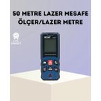 Belle Fusion Mey Ithalat® Lazer Metre 50 mt Hassas ve Hızlı Ölçüm Özellikli