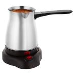 Belle Vista Crown Elektrikli Türk Kahve Makinesi 600W Paslanmaz Çelik Inox Cezve 6 Fincan Kapasiteli AC220V CRW-7104 (4944)