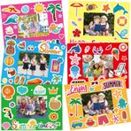 BelleAngle 30 paket yaz okula dönüş resim çerçevesi zanaat kitleri çocuklar için ev sınıf okul etkinlikleri süslemeleri malzemeleri