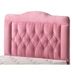 Belletto 160 cm Pembe Çift Kişilik Vogue Lüx Kumaş Başlık