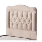 Belletto 90 cm Krem Tek Kişilik Vogue Lüx Kumaş Başlık