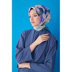 Belli Belli Saf Ipek Eşarp 4100D (Twill)-52, Turkuaz