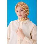 Belli Belli Saf Ipek Eşarp 4103D (Twill)-34, Sarı
