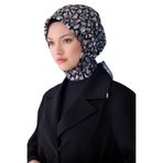 Belli Belli Saf Ipek Eşarp 4103D (Twill)-84, Siyah