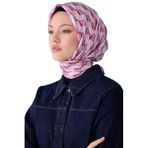 Belli Belli Saf Ipek Eşarp 4112D (Twill)-53, Kırmızı