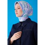 Belli Belli Saf Ipek Eşarp 4114D (Twill)-83, Lila