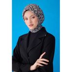 Belli Belli Saf Ipek Eşarp 4118D (Twill)-87, Gri