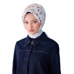 Belli Belli Saf Ipek Eşarp 4121D (Twill)-03, Turkuaz