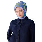 Belli Belli Saf Ipek Eşarp 4127D (Twill)-57, Turkuaz