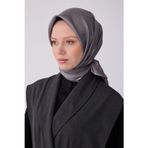 BELLİ Füme Klasik Desen %100 Twill İpek Eşarp 4305-01