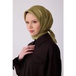 BELLİ Hardal Klasik Desen %100 Twill İpek Eşarp 4317-88