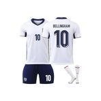 BELLİNGHAM İNGİLTERE Milli Takım 4 Lü Set Çocuk Futbol Forması Forma+Şort (çorap+bileklik) hediye 33UGTRNB060