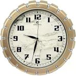 Bellisima BL-1058 Serisi Klasik Kadran Mermer Desenli Sessiz Akar 30 cm Duvar Saati Gold-Gri