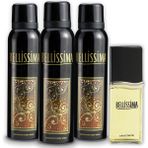 Bellissima Kadınlar İçin Baharatlı Odunsu Koku EDT Parfüm 60 ml ve 3x150 ml Deodorant Seti