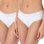 Bellivalini BLV50-191 Pantys Dantel Beyaz 2'li Kadın İç Çamaşırı