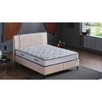Bellona Baza Başlık Yatak Seti 90x190 10 Yıl Yatak Garantili Krem - Tek Kişilik - 90 x 190 cm