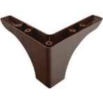 Bellona -mimoza Ayak Pls. 10 Cm Mobilya Koltuk Kanepe Ayağı Kahve (16 Adet)