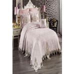 Belloo Home Gözde Fransız Dantelli Şönil Çift Kişilik Pike Takımı