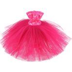 Belovee Moda Giyim Tüp Üst Elbise Gelinlik 1/4 Bjd Bebekler Için Gül Kırmızı (Yurt Dışından)