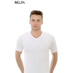Belpa Ceylanoğlu Ribana Erkek V Yaka Yarım Kol Atlet 6'Lı%100 Pamuk, Beyaz, XL
