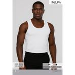 Belpa Ersa Iç Giyim Erkek Penye Atlet 6'Lı, Beyaz, 2XL