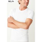 Belpa Ersa Iç Giyim Modal Erkek Sıfır Yaka T-Shirt 3'Lü, Beyaz, XL