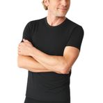 Belpa Ersa Iç Giyim Modal Erkek Sıfır Yaka T-Shirt 3'Lü, Siyah, S
