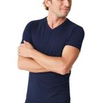 Belpa Ersa Iç Giyim Modal Erkek V Yaka T-Shirt 3'Lü, Lacivert, L