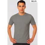 Belpa Ersa Iç Giyim Ribana Sıfır Yaka Yarım Kol Erkek Atlet 6'Lı, Gri, 2XL