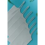 Belpa Kadın Basic Reguler Ip Askılı Fitilli 6'lı Atlet - Gri - 2XL