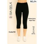 belpa Sıla Sella Kadın Likralı Slim Fit Kapri Tayt