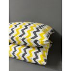 Belsina 2 Li Fermuarlı Yastık Kılıfı 50*70 cm Kolay Ütülenir - Sarı