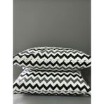 Belsina 2 Li Fermuarlı Yastık Kılıfı 50*70 cm Kolay Ütülenir - Siyah