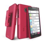 BELTRON Jitterbug Smart2 Kılıf Kemer Klipsli Kılıf Kombo, İnce Koruyucu Kılıf Jitterbug Smart 2 için Kullanımı Kolay 5,5 inç Akıllı Telefon GreatCall (5049SJBS2) - Kırmızı