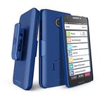 BELTRON Jitterbug Smart2 Kılıf Kemer Klipsli Kılıf Kombo, İnce Koruyucu Tutuş Kılıfı Jitterbug Smart 2 için Kullanımı Kolay 5,5 inç Akıllı Telefon GreatCall (5049SJBS2) - Mavi