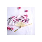 BELUGA Yelpaze Bambu Kumaş Serinletici Vintage Kiraz Çiçeği Şık Püsküllü Japon Yelpaze 0198