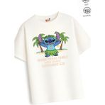Belya Kids Wear Kız Çocuk Tam Kalıp Sh Tasarım 32 Oversize Tişört - Çok Renkli - 4 - 5 Yaş