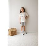 Belya Kids Wear Kız Çocuk Tam Kalıp Üst Oversize Altı Taytlı Kedi Tasarım99 Alt Üst Takım