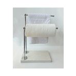 bemdesign Mermer Dekoratif Havluluk Banyo Düzenleyici Gümüş