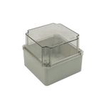 Bemis BB1-1121-0053 110x110x100 mm ABS Halogen Free IP44 Şeffaf Kapaklı Plastik Buat