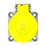 Bemis BY3-1402-3700 1x16A 2P+E 200 250V IP54 Sarı Plastik Monofaze Pano Prizi