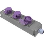 Bemis CEE Tri Box Grup Priz 3/32A. 24V. 1 Ad. + 3/16A. 24V. 2 Ad.