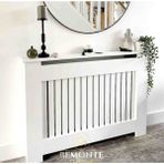 Bemonte Home Zebra Petek Kaplama, [120 cm ] Petek Kapama, Kalorifer Kaplaması, Petek Önü Dresuar, Peteklik - Beyaz