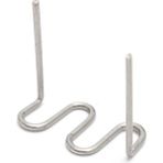 Bemoold 100 Adet 0,8mm Dalgalı Tip Plastik Kaynak Zımba Teli - --- - Gri