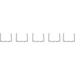 Bemoold 100 Adet 0,8mm Düz Tip Dalgalı Kaynak Zımba Teli - Gri - ---