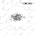 Bemoold 1000 Adet 0,8mm Dalgalı Tip Plastik Kaynak Zımba Teli - -- - Gri - ---