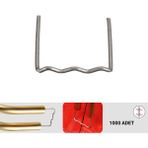 BEMOOLD 1000 ADET 0,8MM DÜZ TİP DALGALI KAYNAK ZIMBA TELİ - Grey - ----
