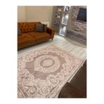 Bemrax Fistanbul Ipek Kadife Halı Örtüsü Açık Kahverengi 160 x 230