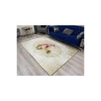Bemrax Fistanbul Lastikli Dekoratif Halı Örtüsü Bej 200 x 290