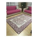 Bemrax Fistanbul Modern Desen Lastikli Halı Örtüsü-Pembe 160 x 235